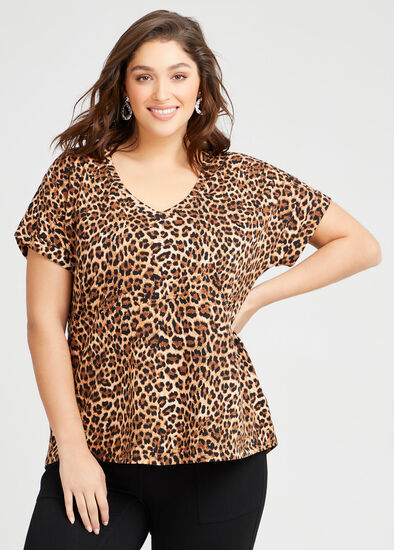 Plus Size Organic Leopard Tee