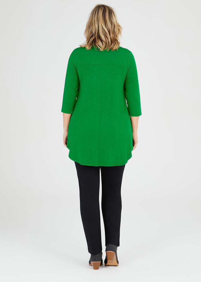 Bamboo Base 3/4 Sleeve Top, , hi-res