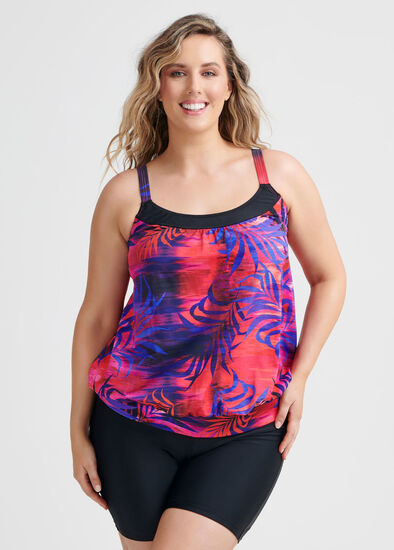 Plus Size Palm Paradise Tankini