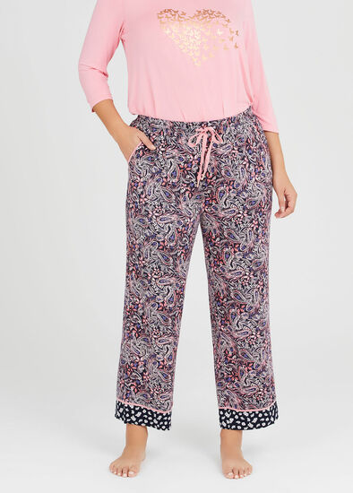 Plus Size Bamboo Paisley Pyjama Pant