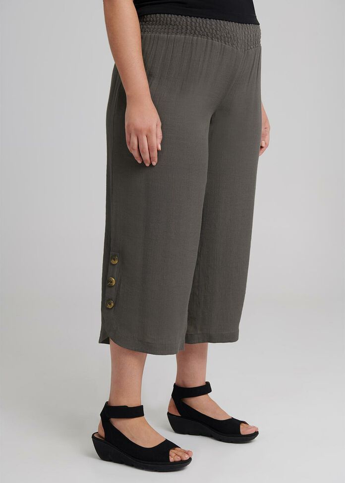 Sahara Button Crop Pant, , hi-res