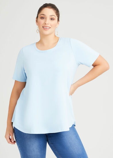 Plus Size Organic Crew Swing Basic Tee