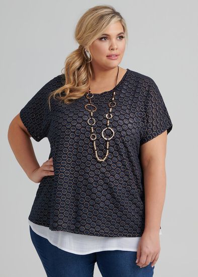 Plus Size Burnout Top