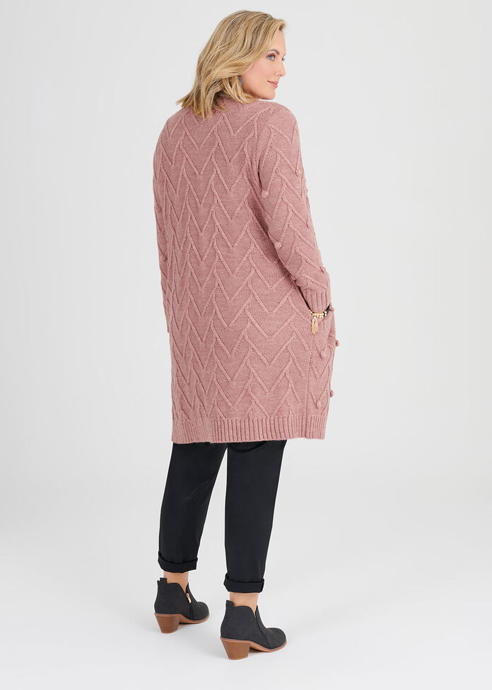 Pom Poms Cardigan, , hi-res