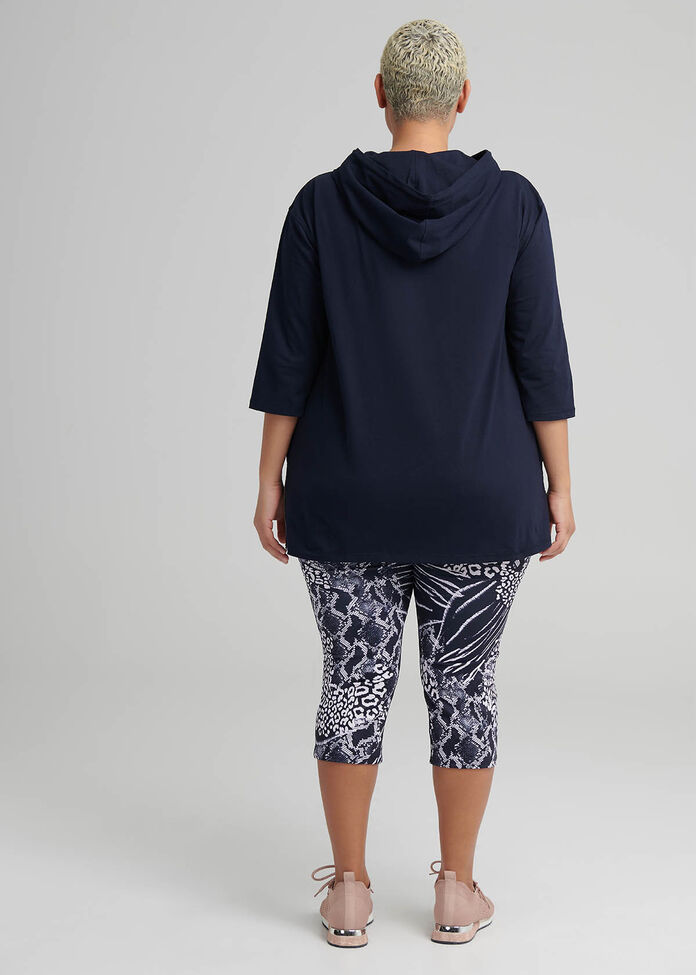 Moda Hooded Active Top, , hi-res