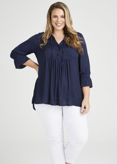 Plus Size Luxe Avea Gathered Top