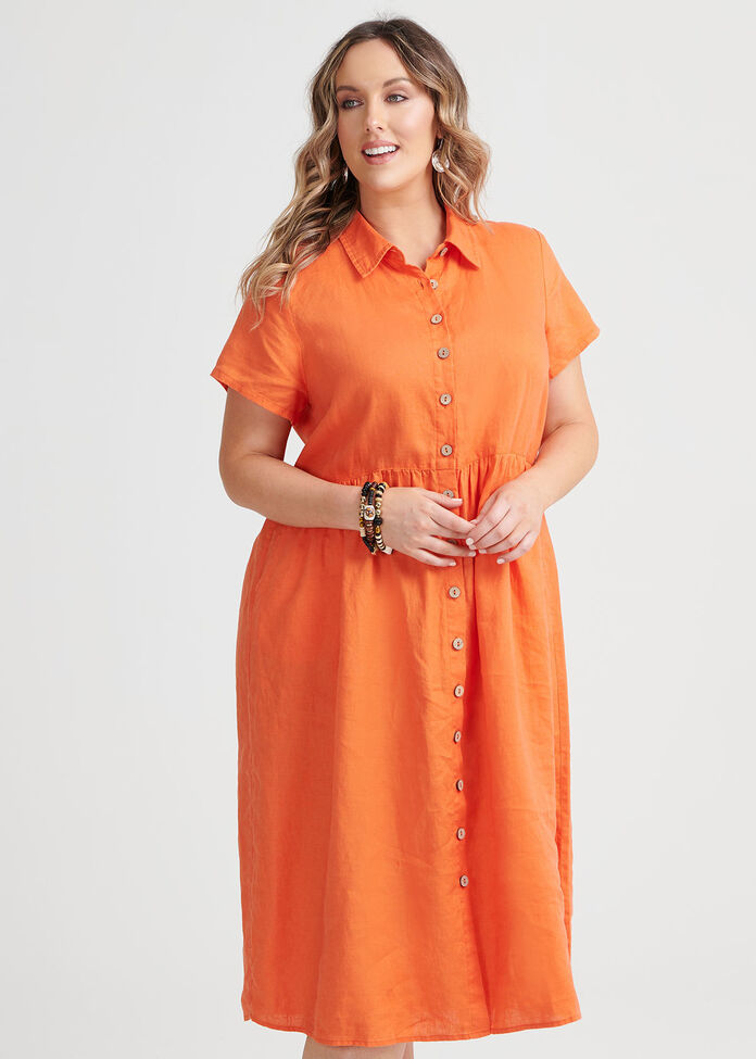 Linen Buena Vista Dress, , hi-res