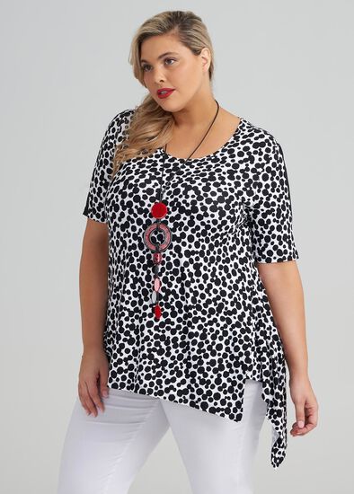 Plus Size Safari Spot Top