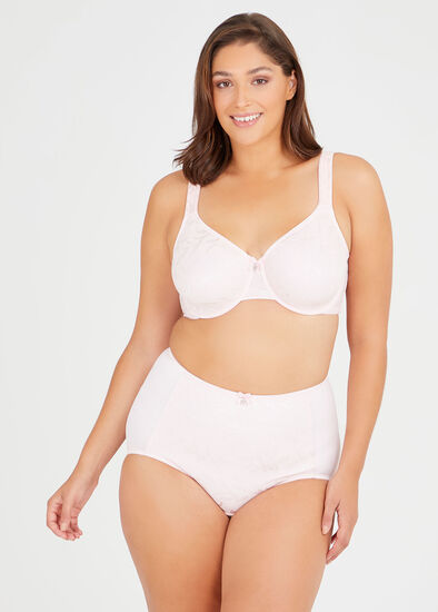 Plus Size Smooth Lace Underwire Bra