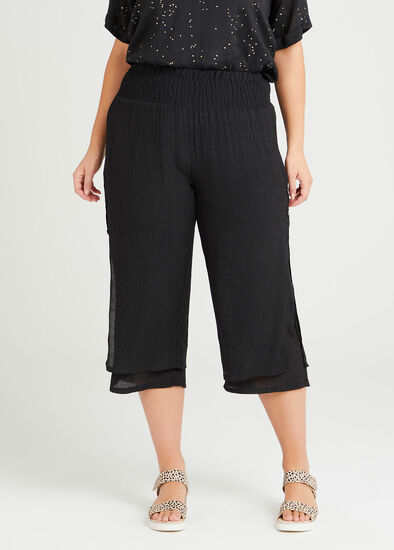 Plus Size Natural Illusion Crop Pant