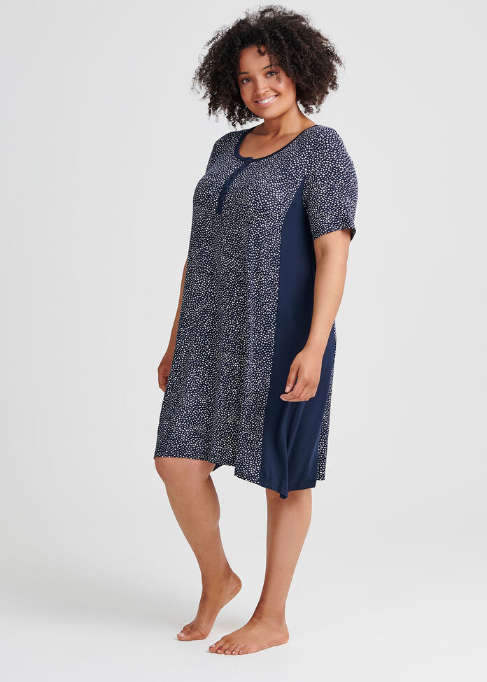 Bamboo Spot Nightie, , hi-res