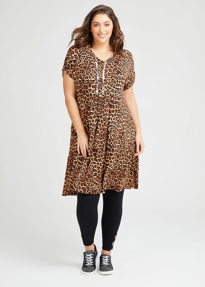 Bamboo Animal Frill Dress, , hi-res