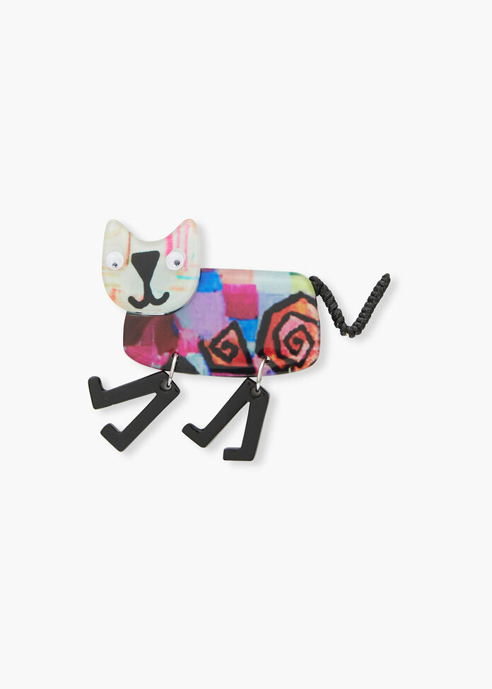 Come Back Kitty Brooch, , hi-res