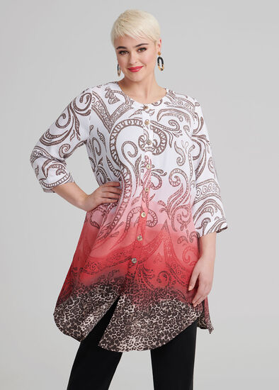 Plus Size Bohemian Shirt