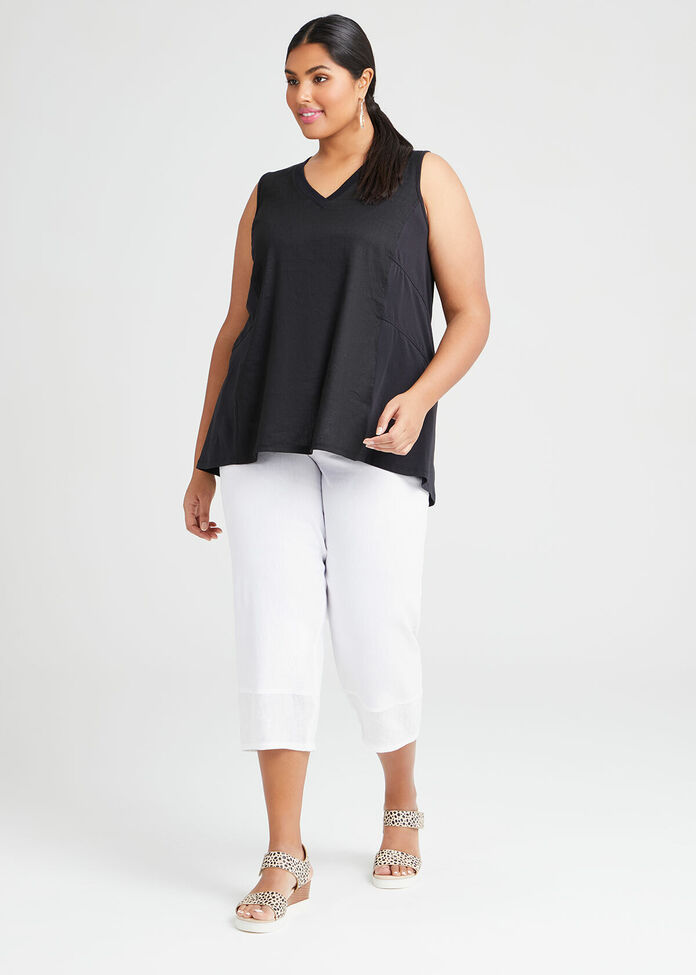 Linen Knit Breakaway Tank, , hi-res