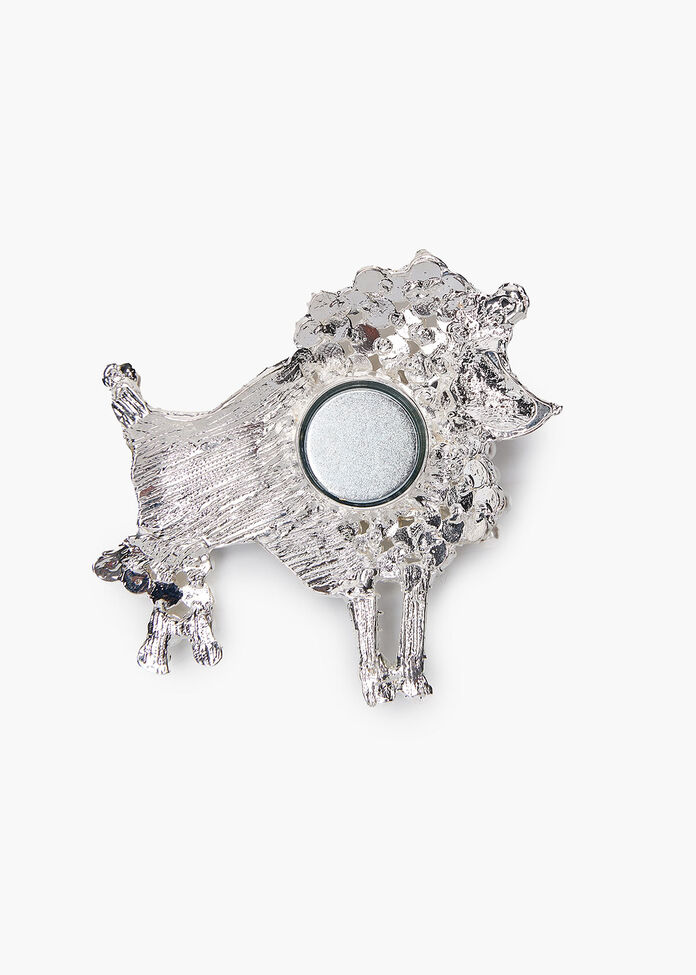 Walk The Dog Brooch, , hi-res