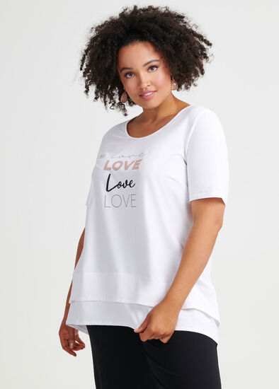 Plus Size Cotton Love Wins Top