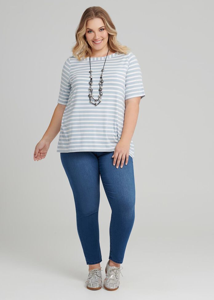 Whisper Stripe Top, , hi-res