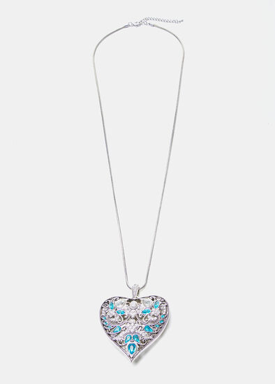 The Blues Heart Necklace