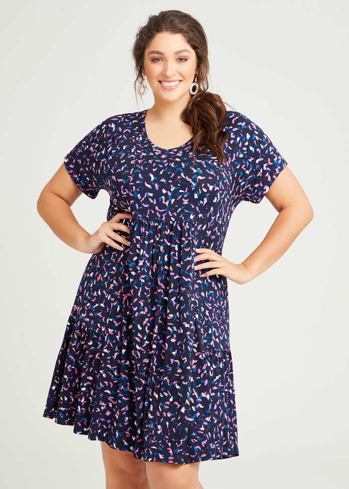 Heather Bamboo V-neck Dress, , hi-res