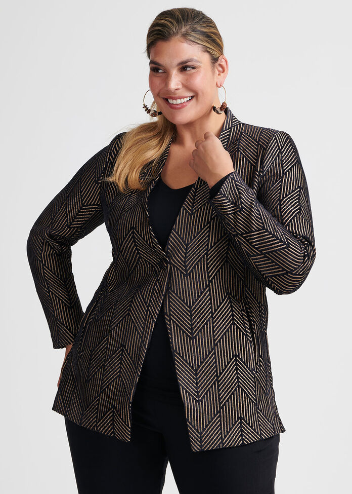 Chevron Chenille Jacket, , hi-res