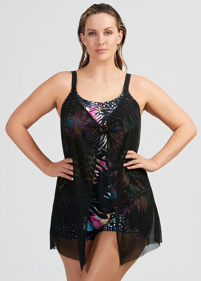 Plus Size Midnight Tropics Swimsuit