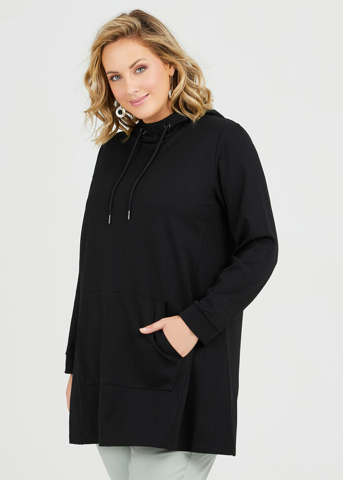 Bamboo Ponte Hooded Tunic, , hi-res