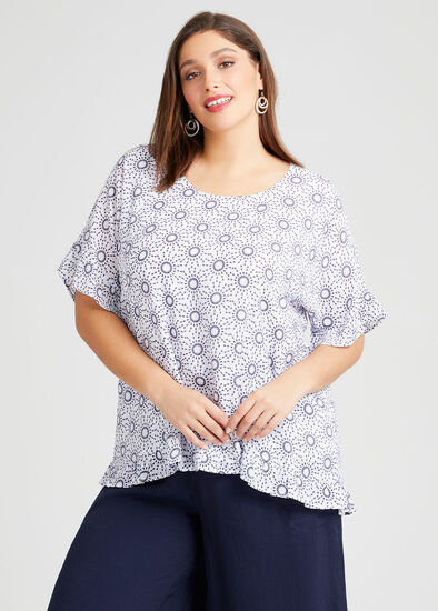 Plus Size Natural Interstellar Top