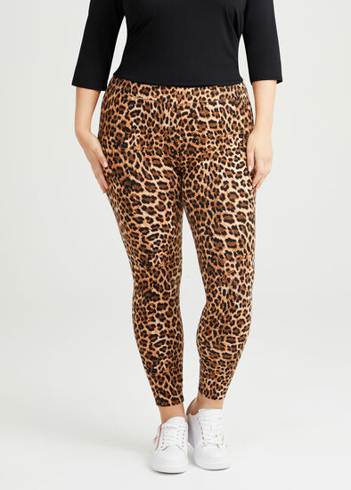 Plus Size Organic Leopard Leggings