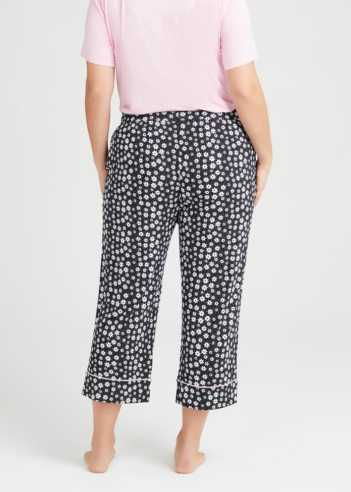 Bamboo Fleur Pyjama Crop Pant, , hi-res