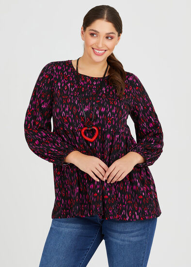 Plus Size Organic Ikat Top