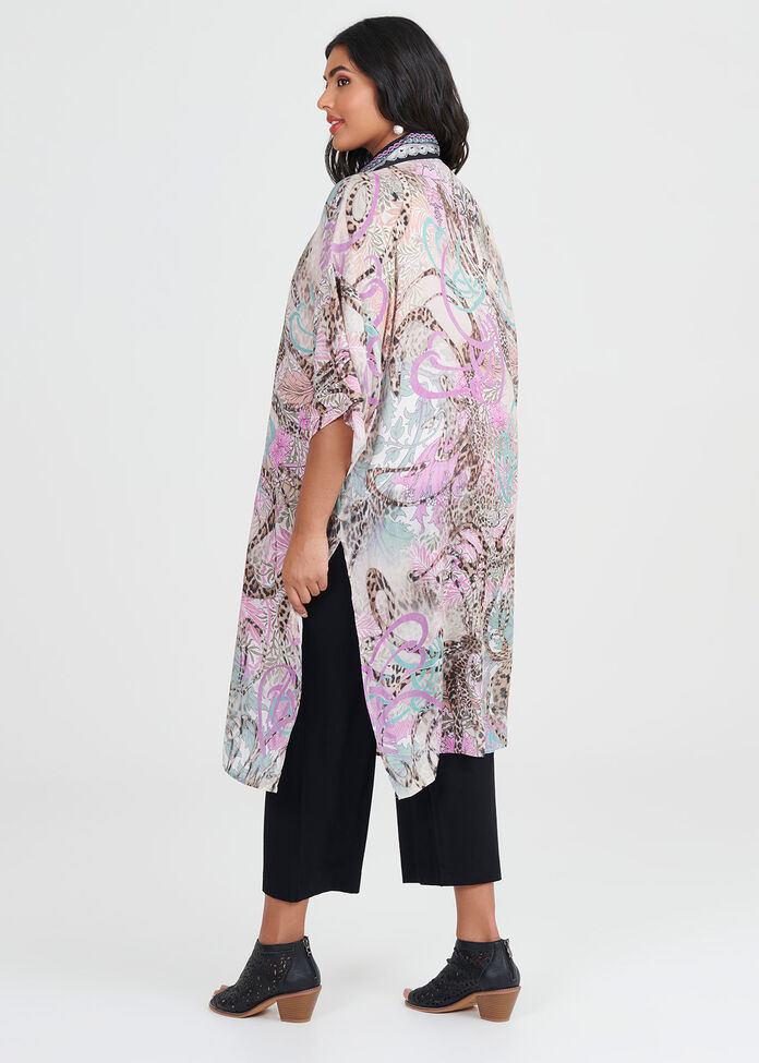 Mystique Wild Viscose Kimono, , hi-res