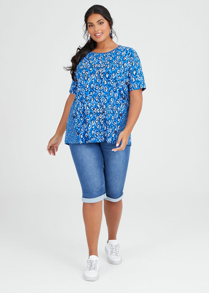 Cotton Circles Moon Top, , hi-res