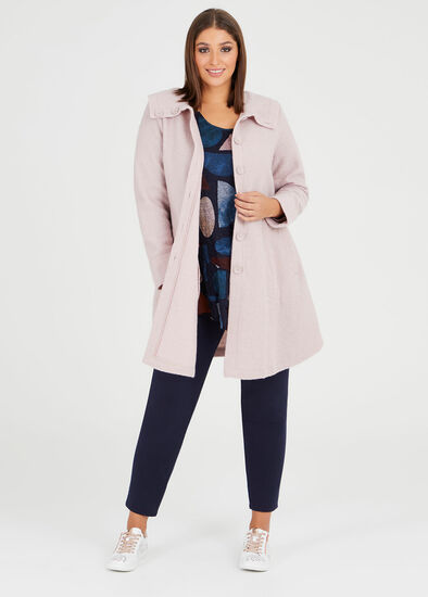 Plus Size Lola Boiled Wool Coat