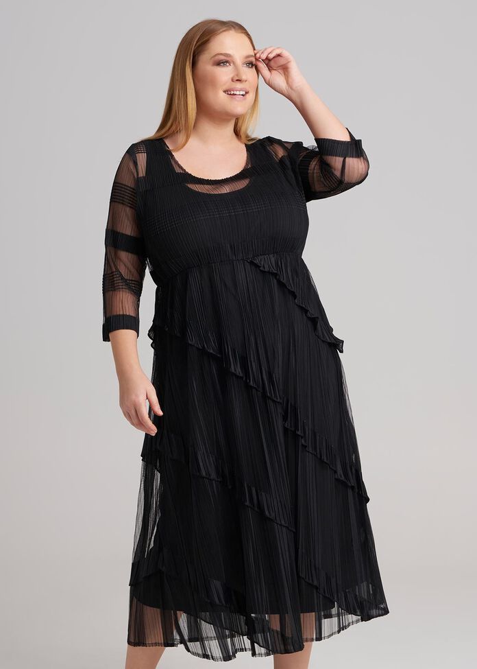 Hazine Pleated Dress, , hi-res