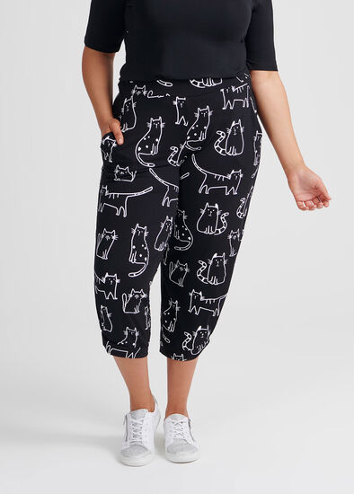 Plus Size When The Cats Away Crop Pant