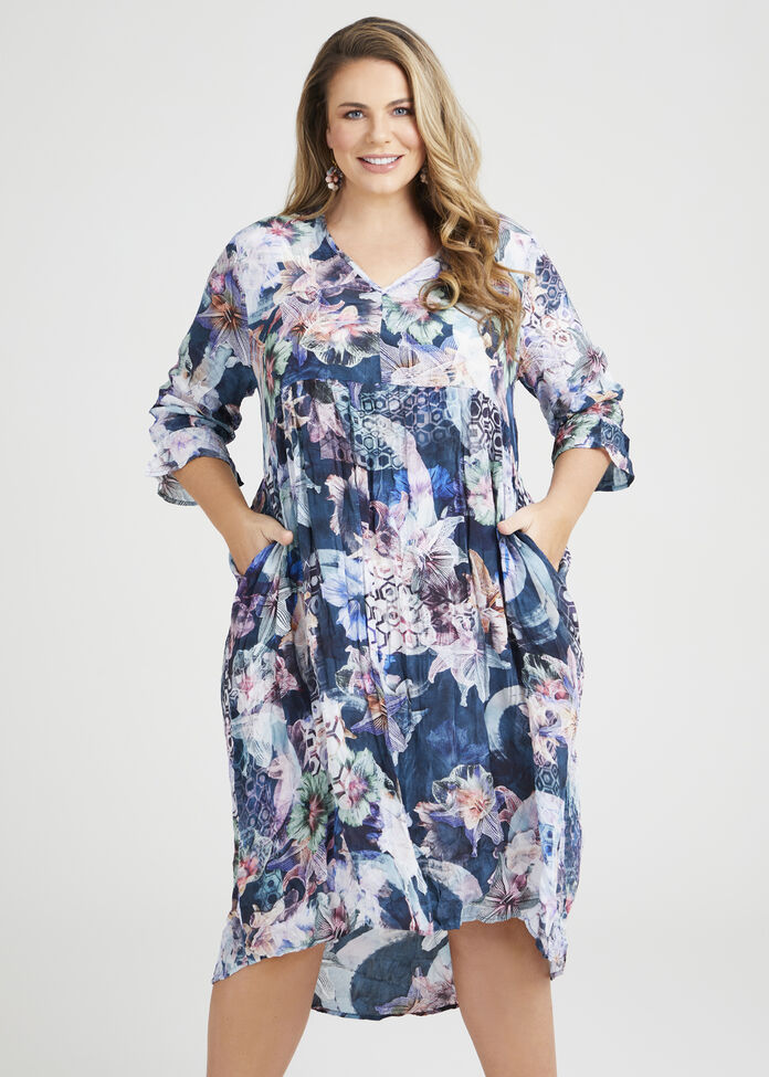 Natural Shannon Tiered Dress, , hi-res