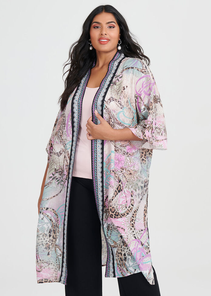 Mystique Wild Viscose Kimono, , hi-res