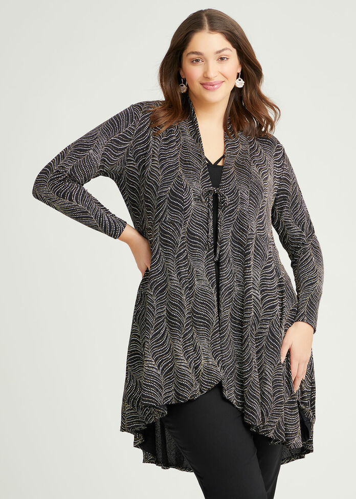 Bronze Opulence Lurex Cardigan, , hi-res