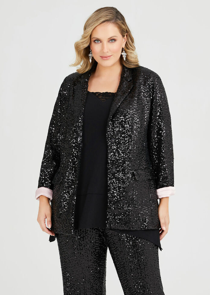 Sparkle Sequin Jacket, , hi-res