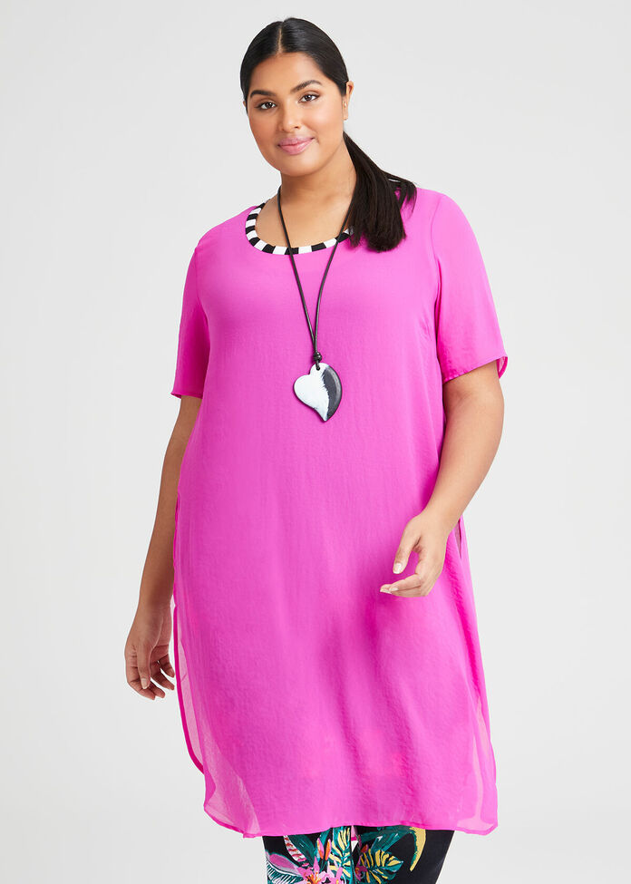 Chiffon Sandra Overlay Tunic, , hi-res