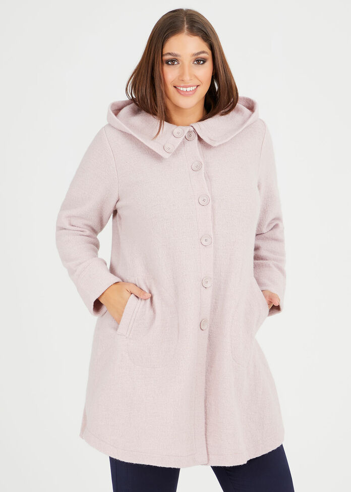 Lola Boiled Wool Coat, , hi-res