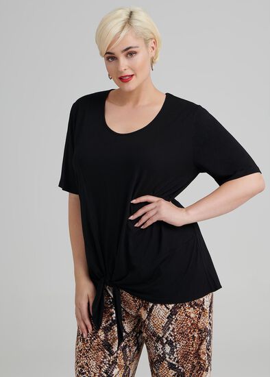 Plus Size Bamboo Tie Top