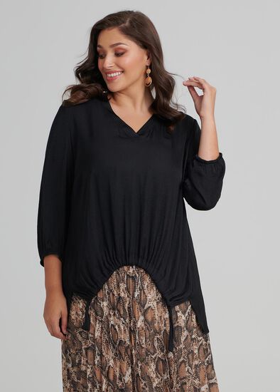 Plus Size Luxe Tie Top