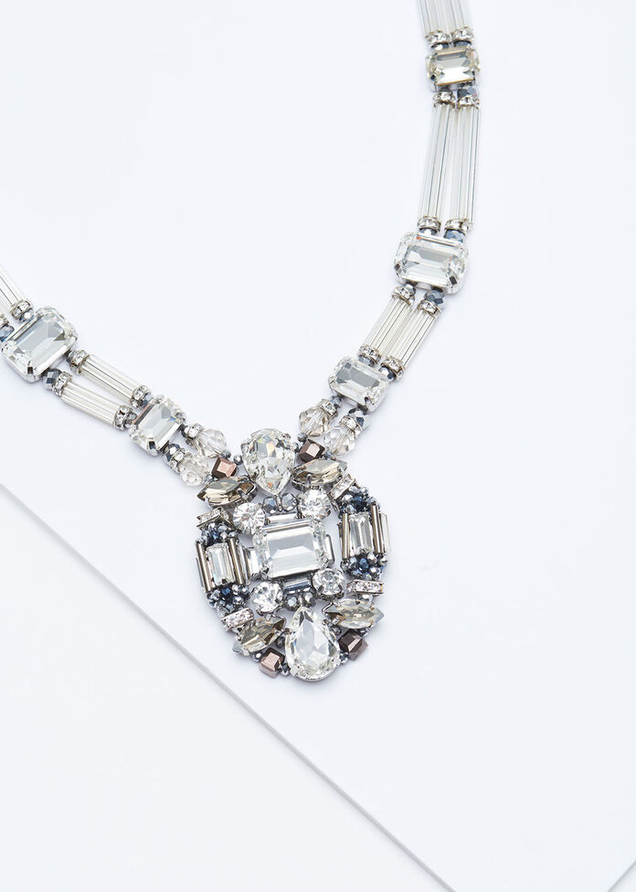 Crystal Pendant Necklace, , hi-res