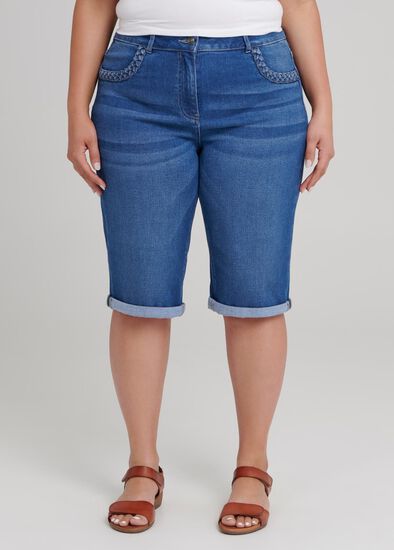 Plus Size Bamboo Denim Short