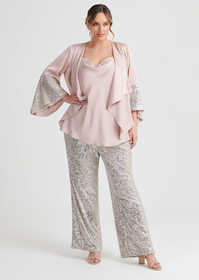 Sparkle And Shine Sequin Bolero, , hi-res