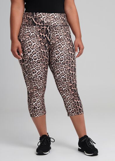 Plus Size Leopard Active Legging