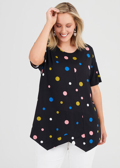 Plus Size Bamboo Dots Top