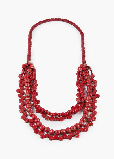 Lady In Red Necklace